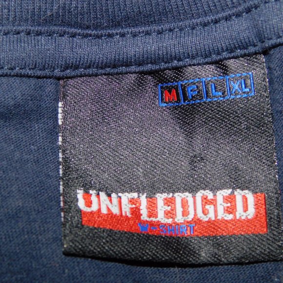 Unfledged Mens M Blue THE KILLERS World Destruction Tour T Shirt Political Humor - Picture 2 of 7